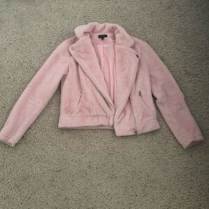 Privy Pink Faux Fur Coat
